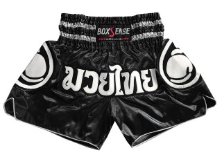 Boxsense Muay Thai Shorts : BXS-101-Svart