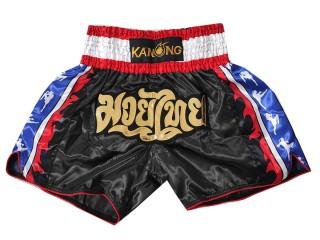 KANONG Muay Thai Shorts Sverige : KNS-149-Svart