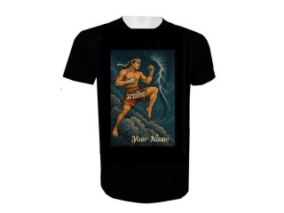 Lägg till namn Muay Thai Kick Boxing T-shirt : KNTSHCUST-027