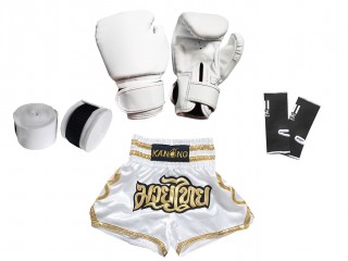 Muay Thai paket för Barn : 121-Vit