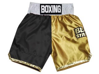Personlig Boxningsshorts : KNBXCUST-2052-Svart-Guld