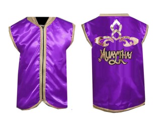KANONG Muay Thai Boxning Hörnmanteljacka : KNCMJ-121-Lila