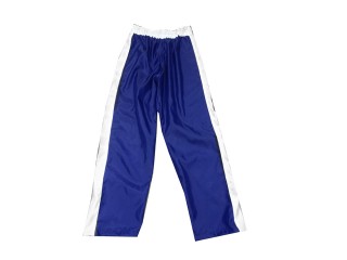 Personlig kickboxningsbyxor : KNPANTS-004-Retro-Blå
