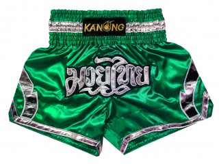 KANONG Muay Thai Shorts Sverige : KNS-144-Grön