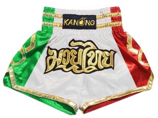 Personlig Thaiboxnings Shorts : KNSCUST-1261-Italien