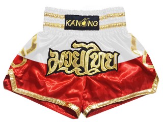 Personlig Thaiboxnings Shorts : KNSCUST-1261-Polen