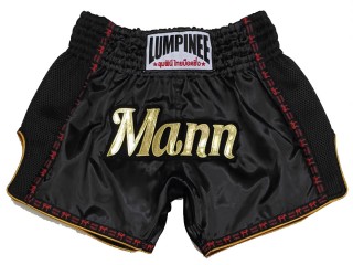 Personlig Thaiboxnings Shorts : KNSCUST-1271-Svart