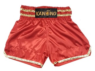 Personlig Thaiboxnings Shorts : KNSCUST-1278-Röd