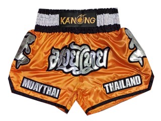 Personlig Thaiboxnings Shorts : KNSCUST-1293-Orange