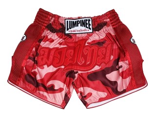Lumpinee Muay Thai Shorts : LUM-052-Röd-Camo