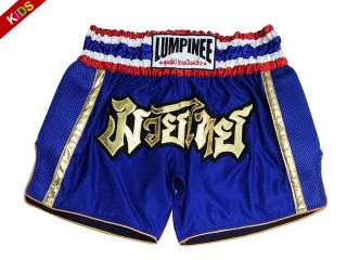 Lumpinee Muay Thai Shorts för barn : LUMRTO-006-Blå-K