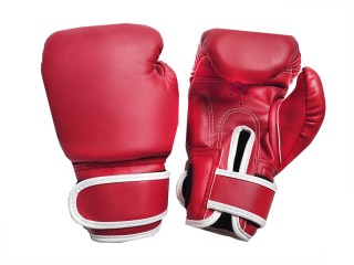 Kanong Muay Thai Boxningshandskar barn : Röd