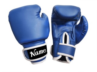 Personliga Muay Thai-handskar för barn : KNGCUST-KIDS-437 Blå