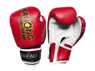 Kanong Muay Thai Boxningshandskar barn : Röd 2-6 oz.