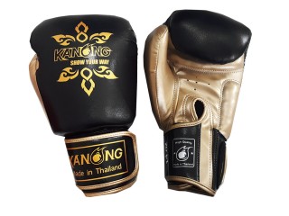 Kanong Muay Thai handskar för barn : "Thai Power" Svart/guld