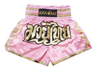 KANONG Muay Thai Shorts Sverige : KNS-121-Rosa