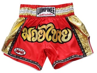 Lumpinee Muay Thai Shorts : LUM-045-Röd