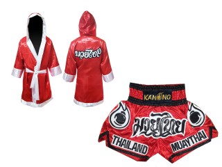 Kanong Muay Thai Morgonrock Robe + Kanong Boxningsshorts