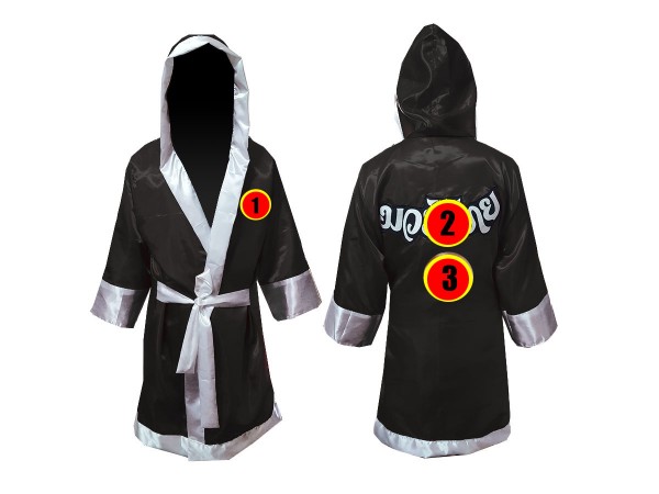 Personlig Muay Thai Boxningsrock / Fight Robe för barn