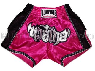 Retro Lumpinee Muay Thai Shorts : LUMRTO-003-ros rosa