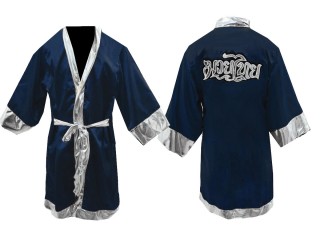 Kanong Muay Thai Fight Robe : KNFIR-125-marinblå