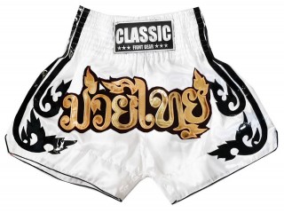 Classic Muay Thai Shorts Damen  : CLS-016-vit-W