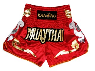 KANONG Muay Thai Shorts Sverige : KNS-126-Röd