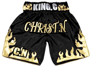 Personlig Boxningsshorts : KNBXCUST-2070-Svart