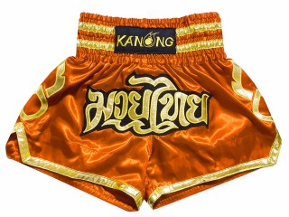 KANONG Muay Thai Shorts Sverige : KNS-121-Orange