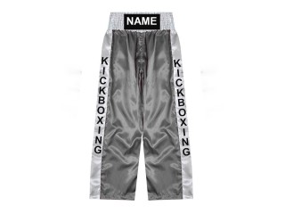 Kickboxningsbyxor  : KNPANTS-001-Silver