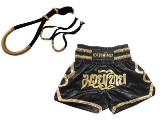 Mongkol Prajead set med Muay Thai Shorts: 121-Svart