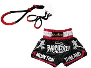 Mongkol Prajead set med Muay Thai Shorts: 133-Svart