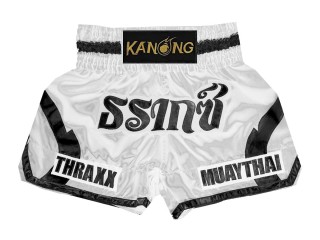 Personlig Muay Thai Shorts : KNSCUST-1241 Vit