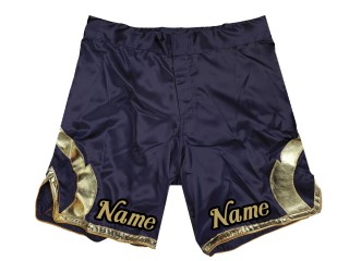 Anpassa MMA-shorts lägg till namn eller logotyp: Marinblå