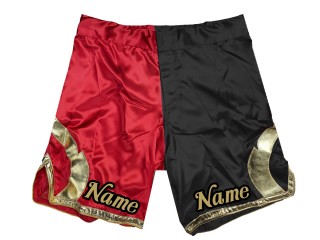 Personlig MMA shorts : Röd-svart