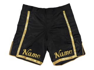 Personlig MMA shorts : Black-Guld