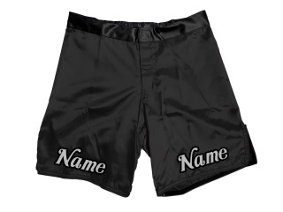 Anpassade MMA-shorts med namn eller logotyp: Svart