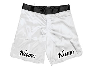 Personlig MMA shorts : Vit