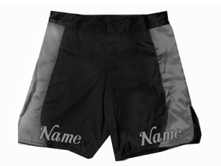 Personlig MMA shorts : Svart-grå