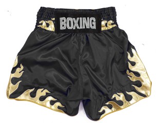 Personlig Boxningsshorts : KNBSH-036-Svart/Guld