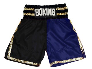 Designa egna Boxningsshorts Boxing Shorts : KNBSH-039-Svart-Marinblå