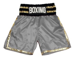 Designa egna Boxningsshorts Boxing Shorts : KNBSH-039-Grå
