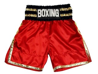 Personlig Boxing Shorts : KNBSH-039-Röd