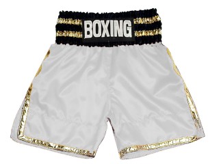 Designa egna Boxningsshorts Boxing Shorts : KNBSH-039-Vit