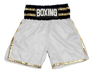 Personlig Boxing Shorts : KNBSH-039-Vit