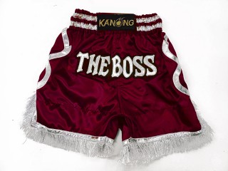 Personlig Boxningsshorts : KNBXCUST-2048-rödbrun