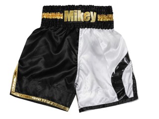 Personlig  Boxningsshorts : KNBXCUST-2049-Svart-Vit