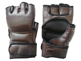 Personlig MMA Grappling handskar: Brun