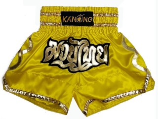 KANONG Muay Thai Shorts Sverige : KNS-121-Gul