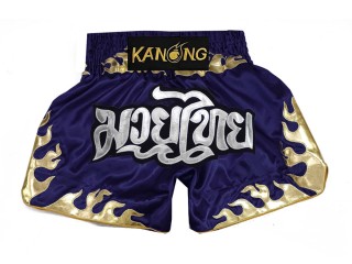 KANONG Muay Thai Shorts Sverige : KNS-145-Marine